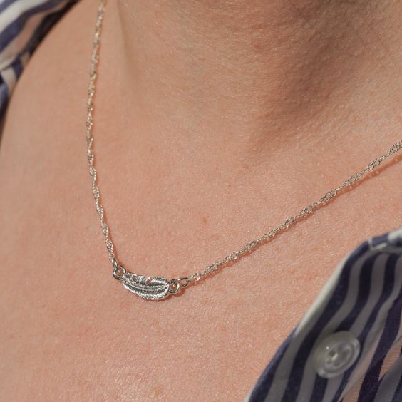 Silver Feather Necklace