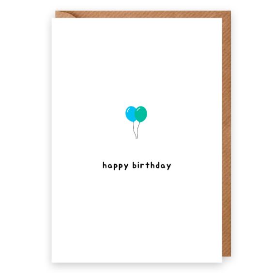 Happy Birthday Balloons Card