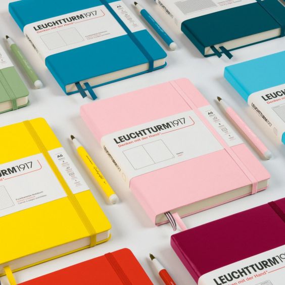 Leuchtturm1917 A5 Ruled Notebook - Stone Blue