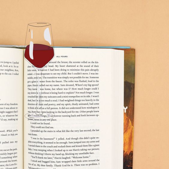 Humdrum Paper Wine Glass Bookmark