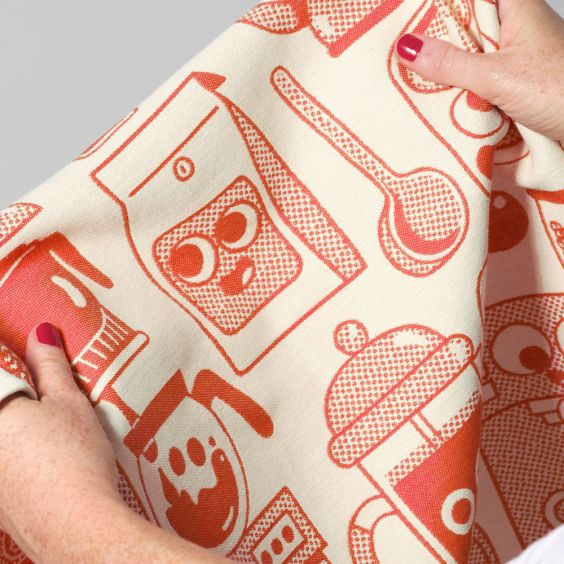 Wrap Tea Towel - Coffee Time