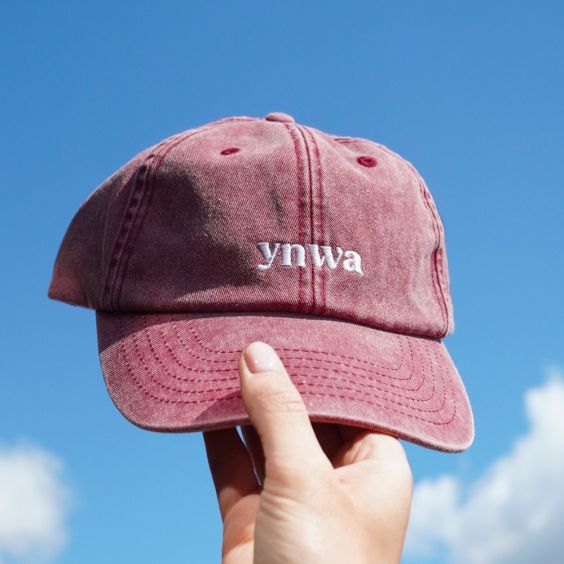 YNWA Vintage Red Slogan Cap