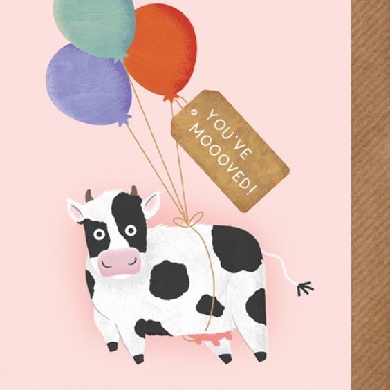You've Mooved New Home Card