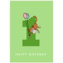 Happy 1st Birthday - Monkey