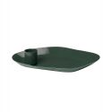 Broste Candle Plate Mie Iron 15cm - Forest Green