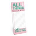 All The Things List Pad