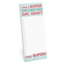 Have a Super Day List Pad