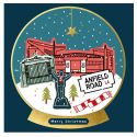Anfield Football Snow Globe Christmas Card