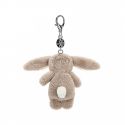 Jellycat Bashful Bunny Bag Charm Beige