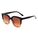 A Kjaerbede Billy Sunglasses - Black/Brown Transparent