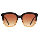 A Kjaerbede Billy Sunglasses - Black/Brown Transparent