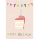Pink Birthday Cake Card