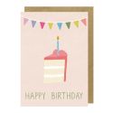 Pink Birthday Cake Card