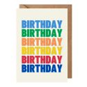 Birthday Birthday Birthday Card