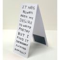 David Shrigley Write Poetry - Magnetic Bookmark