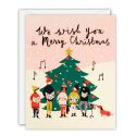 Carol Singers Mini Pack of 5 Christmas Cards