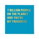 7 Billion People Card