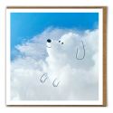 Cute Dog Cloud Card