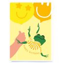 Frog and Balloons Birthday Card
