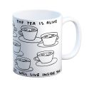 David Shrigley The Tea Is Alive Mug