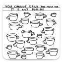 David Shrigley Too Much Tea Coaster