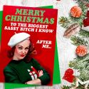Sassy Bitch Christmas Card