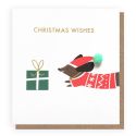 Mini Pom Christmas Wishes Sausage Dog Card