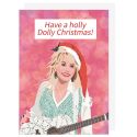 Holly Dolly Christmas Card