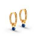 Enamel Copenhagen Belle Hoop Earrings - Navy Blue