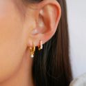 Enamel Copenhagen Belle Hoop Earrings - Pearl