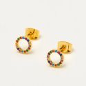 Estella Bartlett Rainbow Cz Circle Earrings