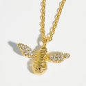 Estella Bartlett CZ Gold Bee Necklace