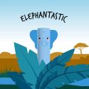 Erasable Elephant Pen (Blue)