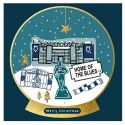 Everton Football Snow Globe Christmas Card