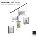 Umbra Exhibit Wall Picture Frames, Set of 5 - Black 