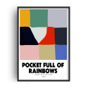 Fan Club Pocket Full Of Rainbows A3 Print