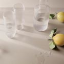 Ferm Living Tall Clear Ripple Glasses (Set of 4)