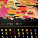 Football Stadium Scratch Off Map