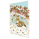 Paw Prints In The Snow Christmas Card
