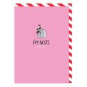 Nuts About You Enamel Pin Valentines Card