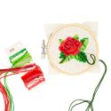 Mini Cross Stitch Kit - Rose