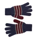 Robert Mackie Mens Croy Gents Gloves - Navy & Red