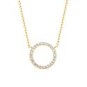 Estella Bartlett Circle CZ Necklace - Gold