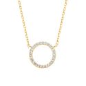 Estella Bartlett Circle CZ Necklace - Gold