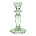 Green Glass Candle Holder