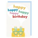 Happy Birthday Cat Card