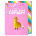 Llamazing Birthday Magnet Card