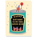 Fave Human Bean Card
