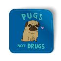 Big Sticker Pugs Not Drugs