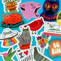 Big Sticker Indoor Cat